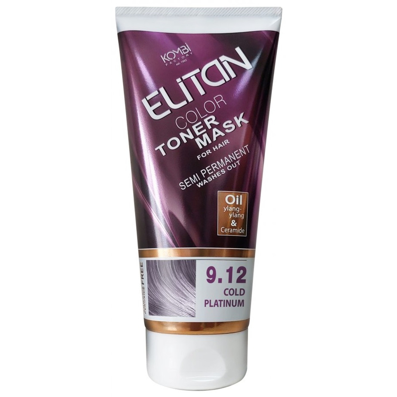 Elitan Маска тонирующая д/волос 9.12 Холодный платиновый 150мл