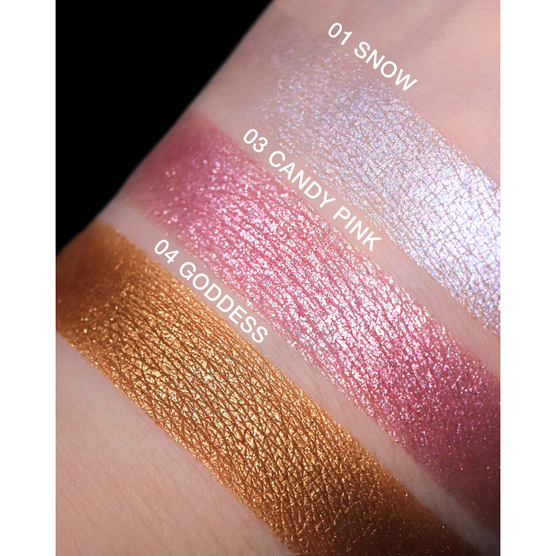 Relouis Тени для век PRO Eyeshadow Sparkle тон 03 candy pink