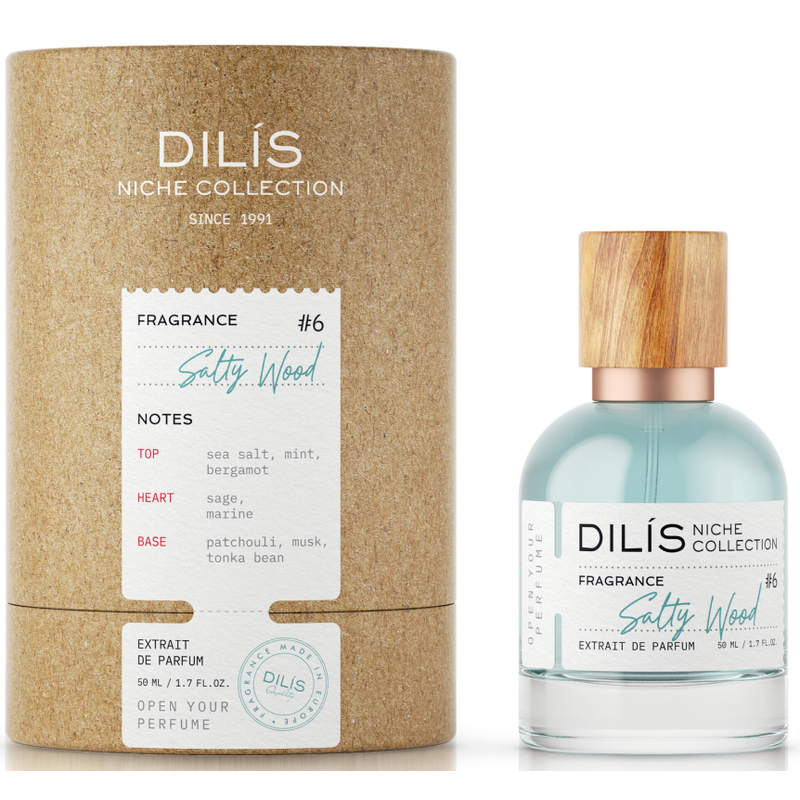 Dilis Духи жен NICHE COLLECTION Salty Wood 50мл