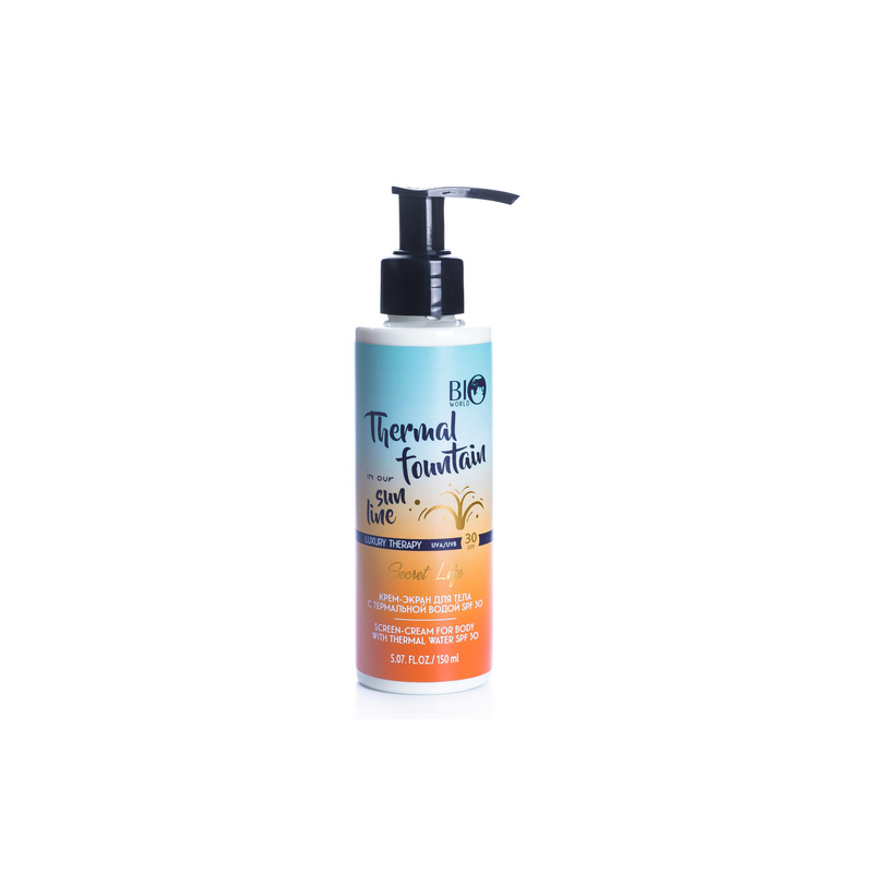 BIO WORLD Secret Life Крем-экран для тела с термальной водой SPF 30 150 мл 