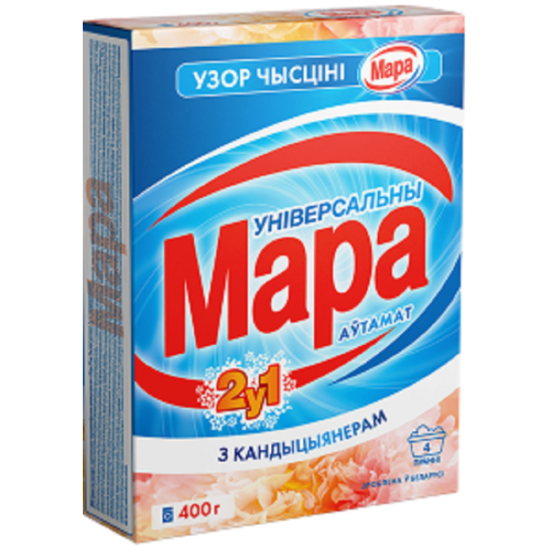 Стиральный порошок Мара 0,4кг Автомат Универсальный с кондиционером 2в1 