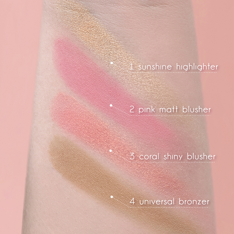 Relouis Бронзер-Румяна-Хайлатер для лица Paradiso Sun тон 01 