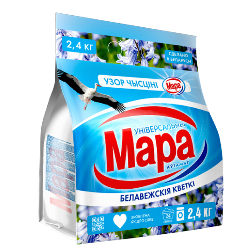 Стиральный порошок Мара Белавежскія кветкі автомат, 2,4 кг