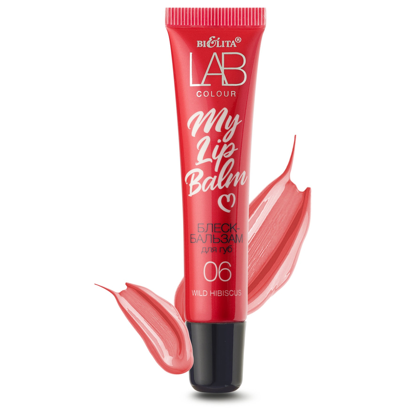 Bielita Блеск-Бальзам д/губ LAB colour My Lipbalm 06 Wild Hibiscus 