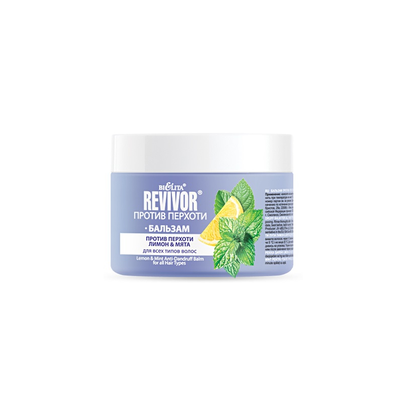 Bielita Revivor Бальзам против перхоти Лимон&Мята для всех типов волос 300мл