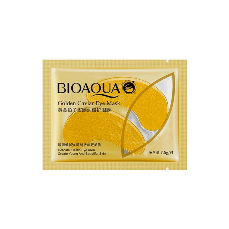 BIOAQUA GOLDEN CAVAIR Гидрогелевые патчи с частицами золота 7,5г