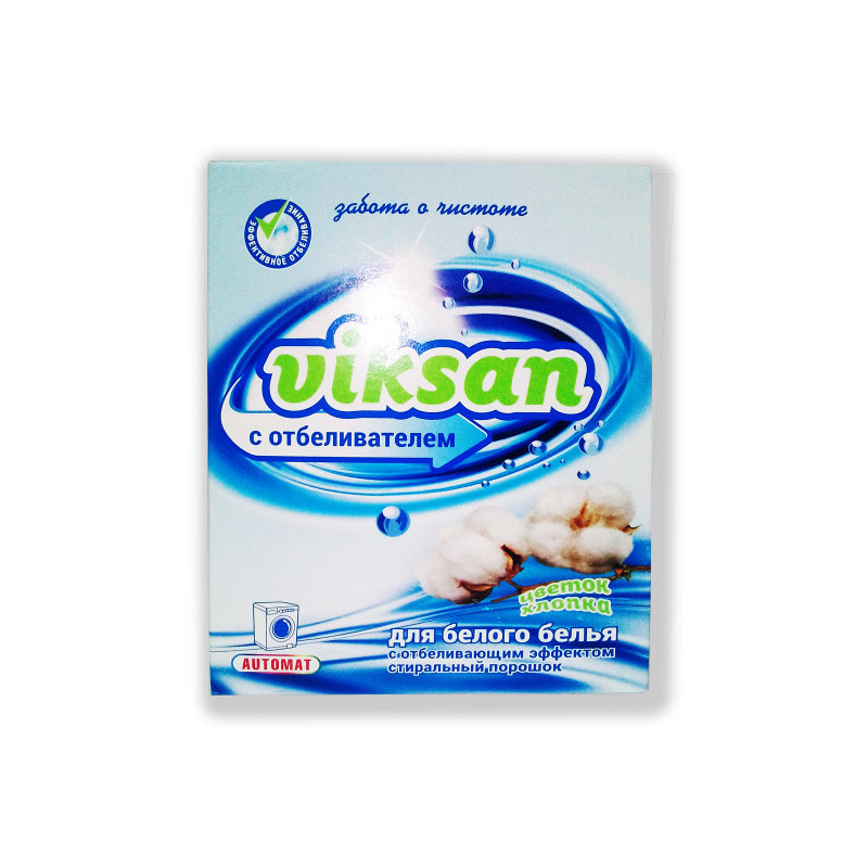 Стиральный порошок Виксан 400г Автомат с отбеливателем д/белого Цветок Хлопка