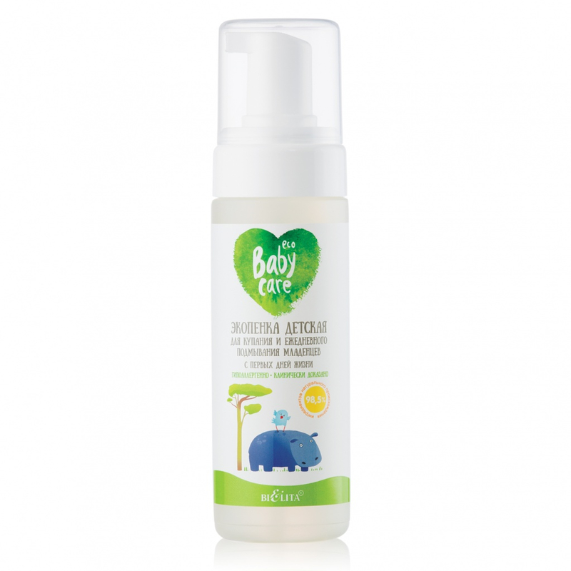 Bielita Baby Care экопенка детская д/купания и ежедн подмывания с 1-х дней жизни 175мл