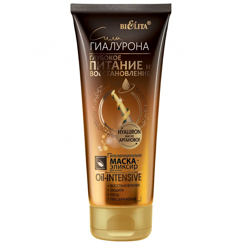 Bielita Oil-intensive Маска-эликсир д/волос мультифункциональная  Гл пит+Увл 200мл