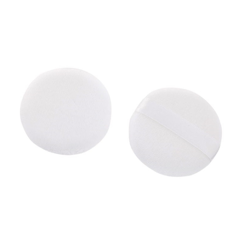 Relouis Пуховка д/пудры из хлопка с белой тесьмой