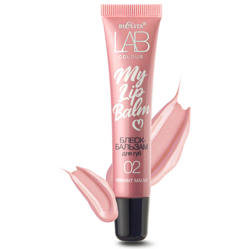 Bielita Блеск-Бальзам д/губ LAB colour My Lipbalm 02 Vibrant Mauve 