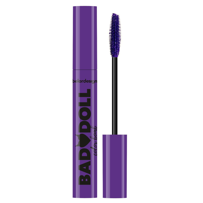 Belor Design Тушь BAD DOLL цветная объемная, фиолетовая