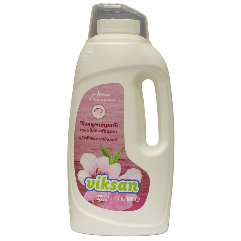 Viksan Гель-Концентрат д/стирки д/Цветного Цветение сакуры 1,5л