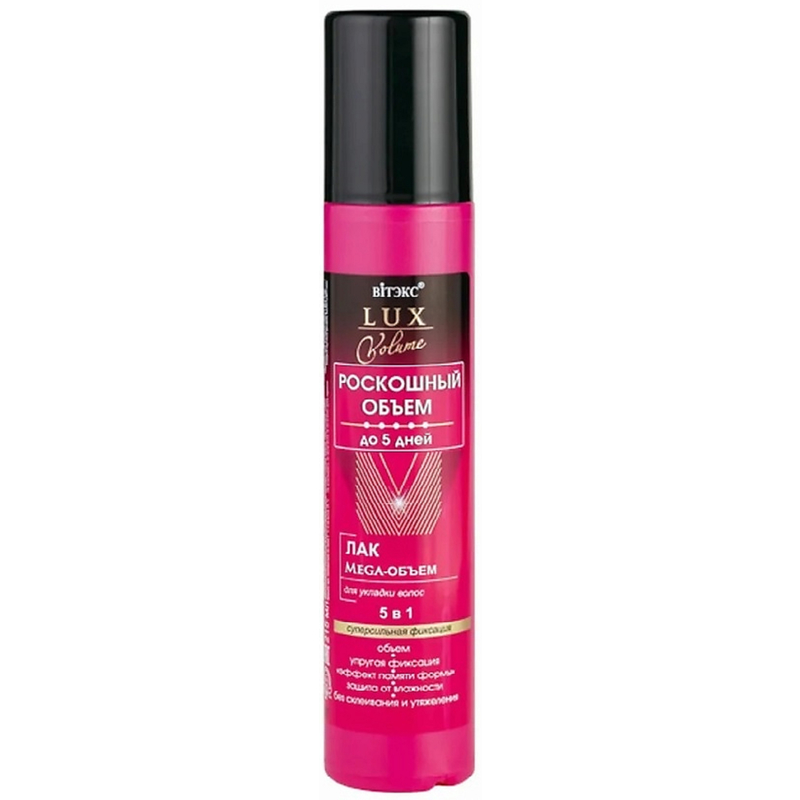 Biтэкс LuxVolume Лак д/волос Mega-Объем Суперсильная фиксация 215мл