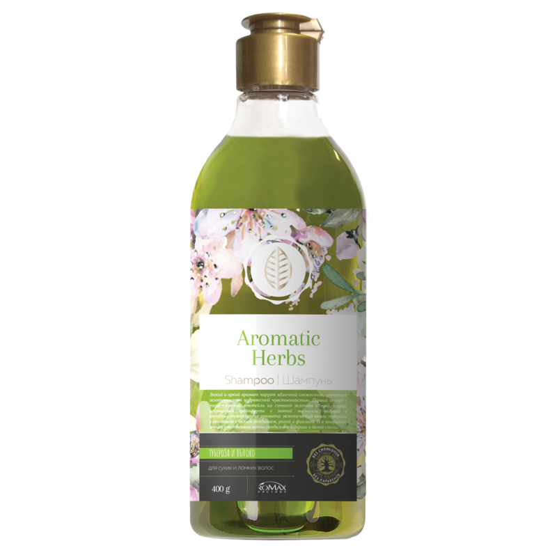 Ромакс Шампунь Aromatic Herbs Тубероза и яблоко 400г 