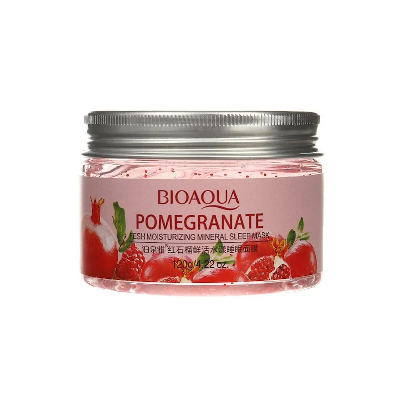 BIOAQUA POMEGRANATE Маска Ночная для лица с экстрактом красного граната 120г 12 шт/уп