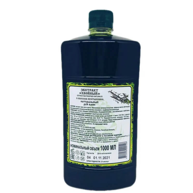 Экстракт "Хвойный" с маслом пустырника д/ванн, 1000 мл
