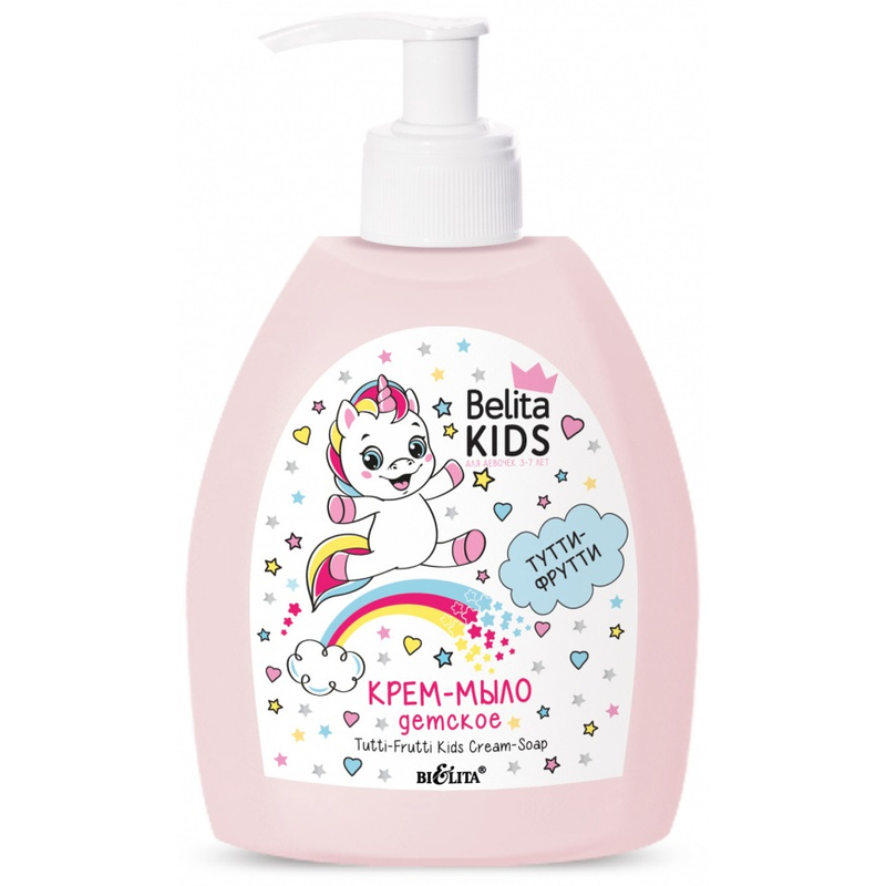 Bielita Kids Для девочек крем-мыло Тутти-Фрутти-Банан 300мл