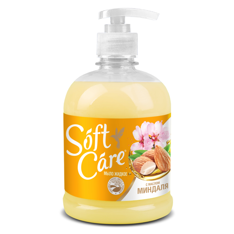 Ромакс Мыло жидкое "Soft Care" с миндальным маслом  500 г 
