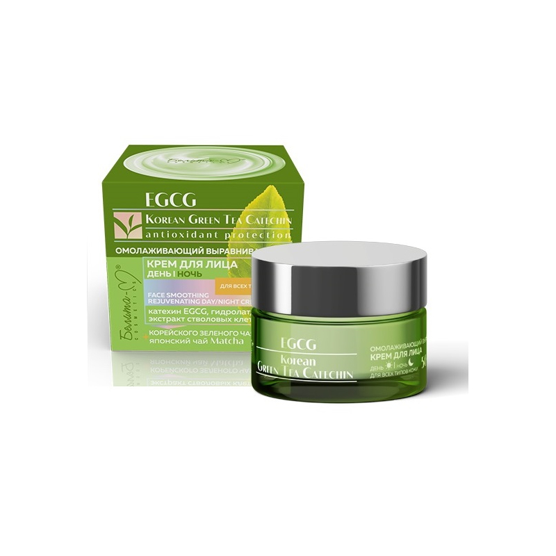 Белита-М EGCG Korean Green Tea Catechin Крем д/лица День/Ночь 50+ Омол 50г