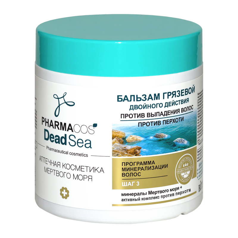 Biтэкс Pharmacos DeadSea Бальзам д/волос Грязевой Двойного действия 400мл