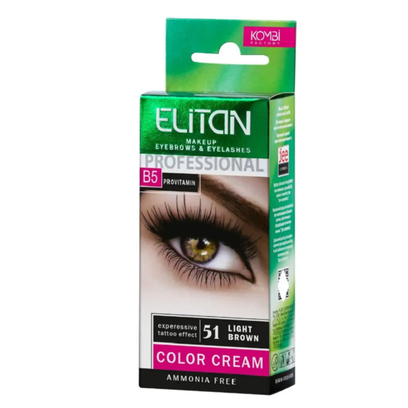 Крем-краска для бровей и ресниц ЭЛИТАН тон 51 Темно-русый 5мл/5мл