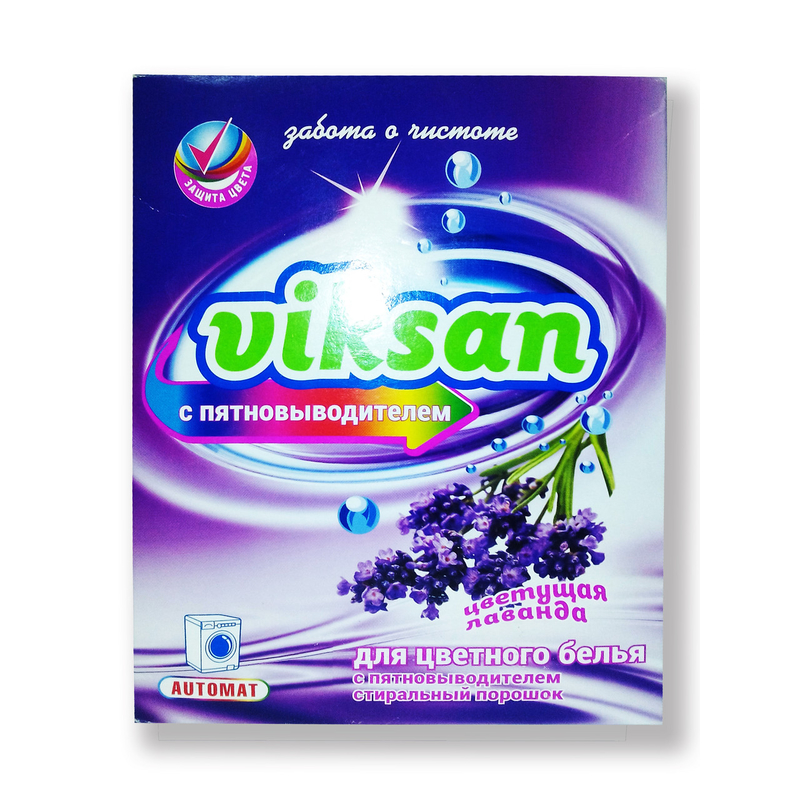 Стиральный порошок Виксан 400г Автомат с пятновыводителем д/цветного Цветущая Лаванда
