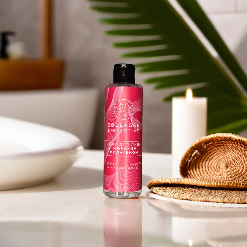 МИЛОЛИКА Collagen Liftactive Тоник для лица с Морским Коллагеном 200мл