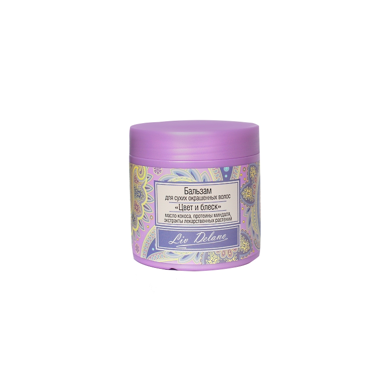 Liv Delano Бальзам д/волос Цвет и блеск д/сухих окр. 350г