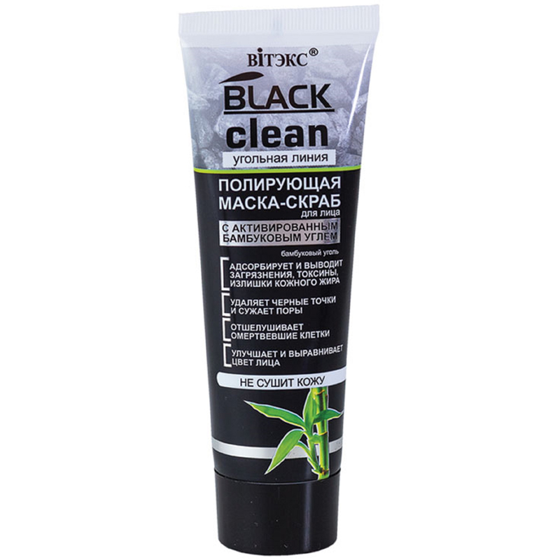 Biтэкс Black CleanУгольная Линия Маска-скраб Полирующая 75мл