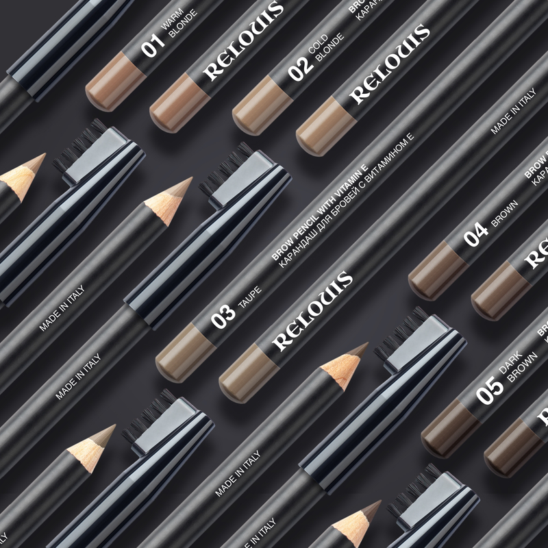 Relouis Карандаш для бровей с витамином Е 02 cold blonde