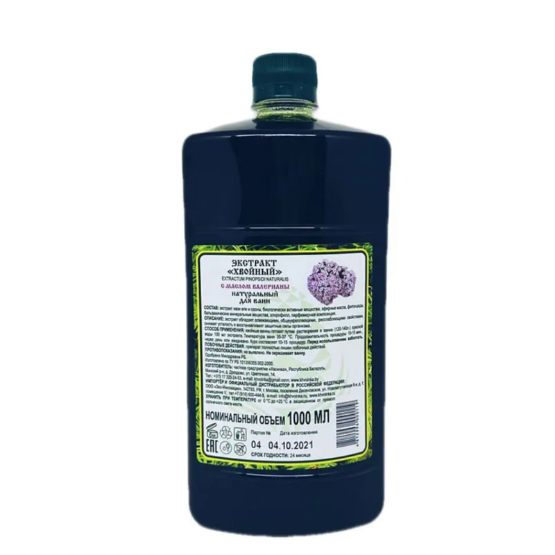Экстракт "Хвойный" с маслом валерианы д/ванн, 1000 мл