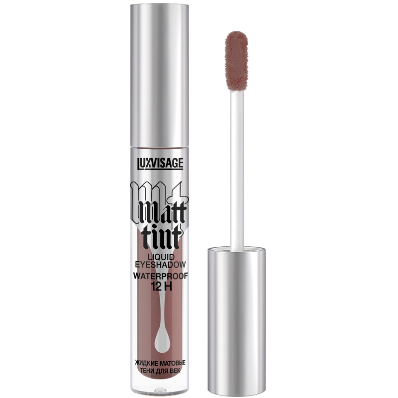 LUX visage Тени жидкие матовые Matt tint waterproof 12H 110 Dark Chocolate
