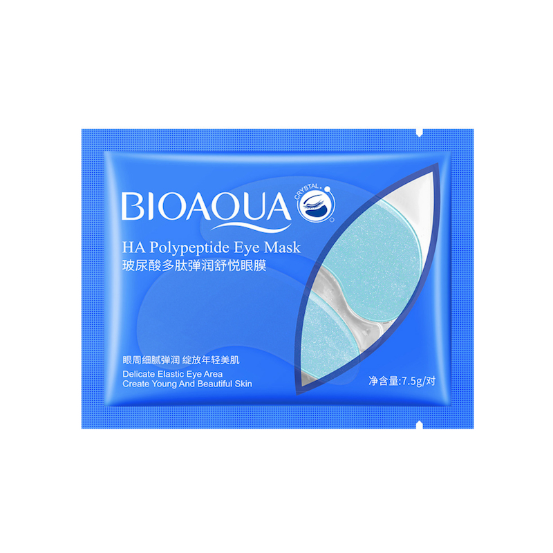 BIOAQUA HA Polypeptide Eye Mask Гидрогелевые патчи под глаза с полипептидом 7,5г