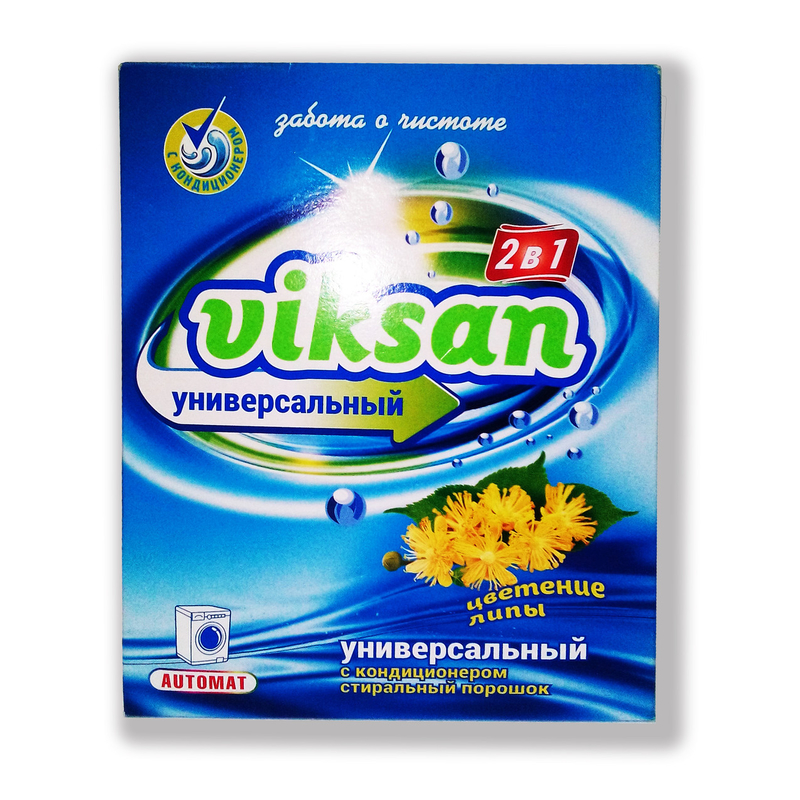 Стиральный порошок Виксан 400г Автомат с кондиционером 2в1 Цветение Липы