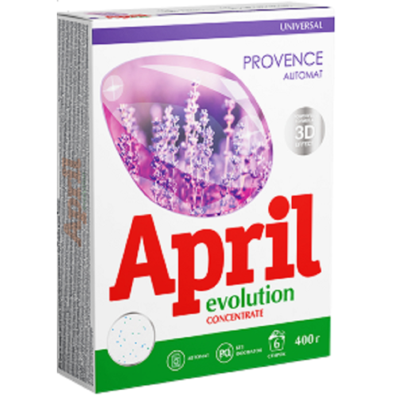 Стиральный порошок April Evolution 3D 0,4кг Автомат PROVENCE 