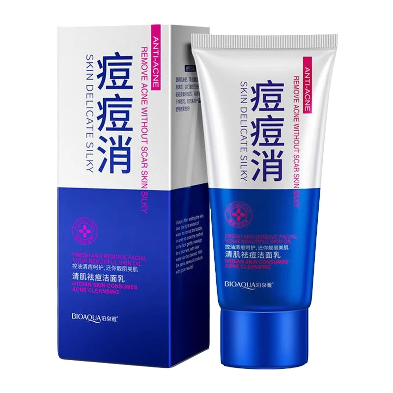BIOAQUA ANTI-ACNE Пенка Очищающая для умывания против акне 100г 12шт/уп
