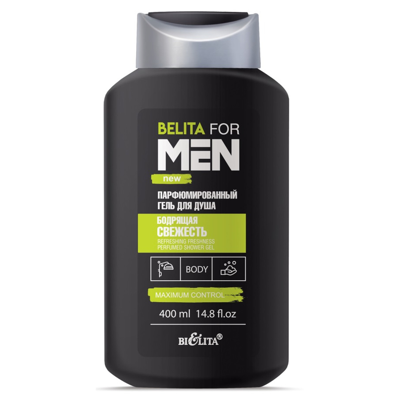 Bielita For Men Гель для душа Парфюмированный Бодрящая свежесть 400мл