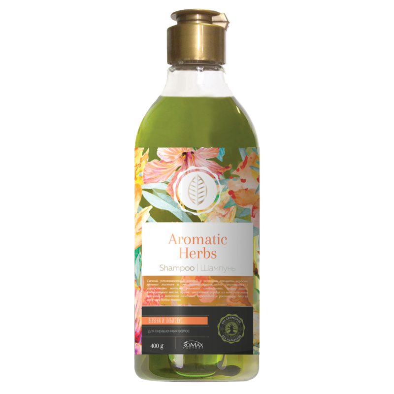Ромакс Шампунь Aromatic Herbs Вербена и гибискус 400г 