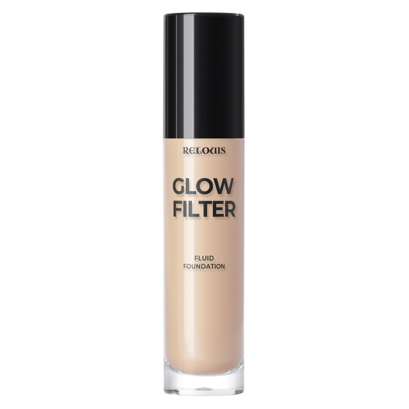 Relouis Сияющий тон-ный флюид с эффектом «фильтра» Glow Filter Fluid Foundation, тон 01 Light Beige
