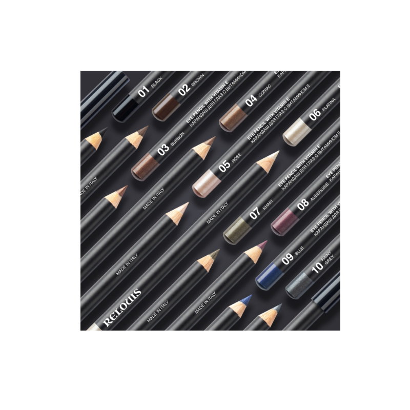 !Relouis Карандаш для глаз с витамином Е 10 rainy grey