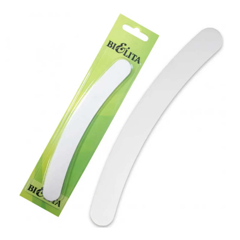 Bielita ПИЛКА д/ногтей наждачная дуга цвет серебро 17,5*2