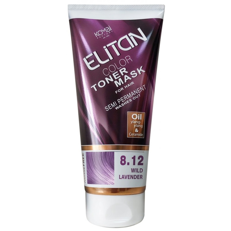 Elitan Маска тонирующая д/волос 8.12 Дикая лаванда 150мл