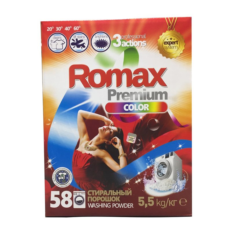 Romax Стиральный порошок Premium Color 5,5кг короб