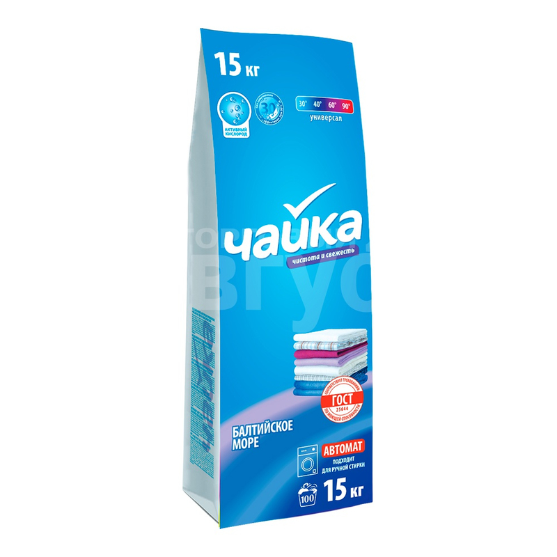 Стиральный порошок Чайка Автомат 15кг Универсальный Балтийское море 
