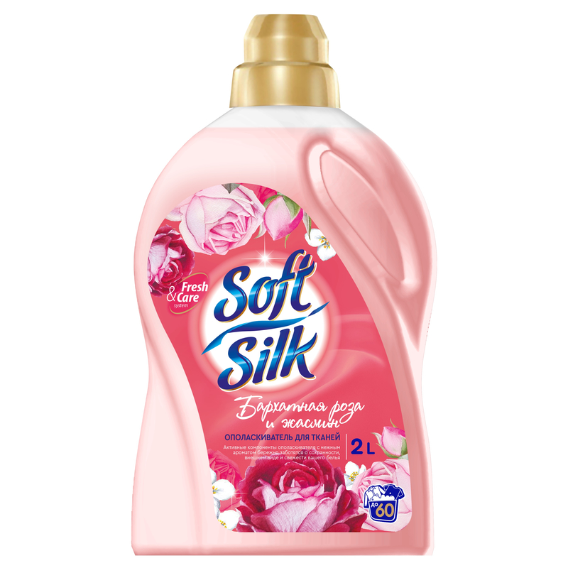 Ромакс Soft Silk Опол д/тканей Бархатная роза и Жасмин 2л Красный