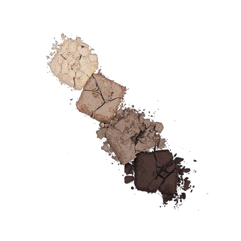 LUX visage Тени 4 цв Glam Look тон 08 Ореховый тауп