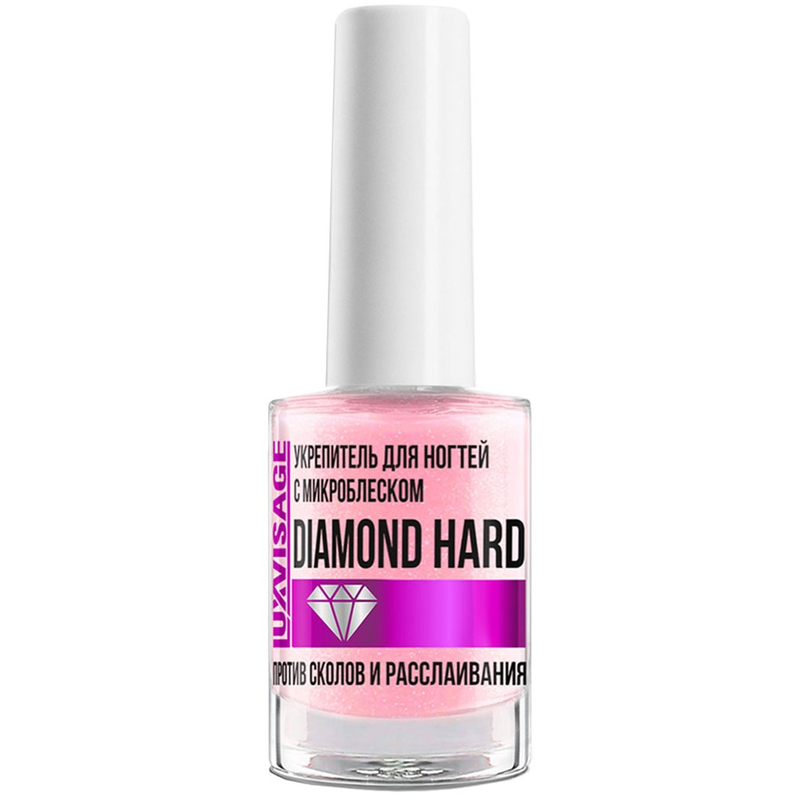 LUX visage Укрепитель д/ногтей с микроблеском DIAMOND HARD против сколов и расслаивания 9г
