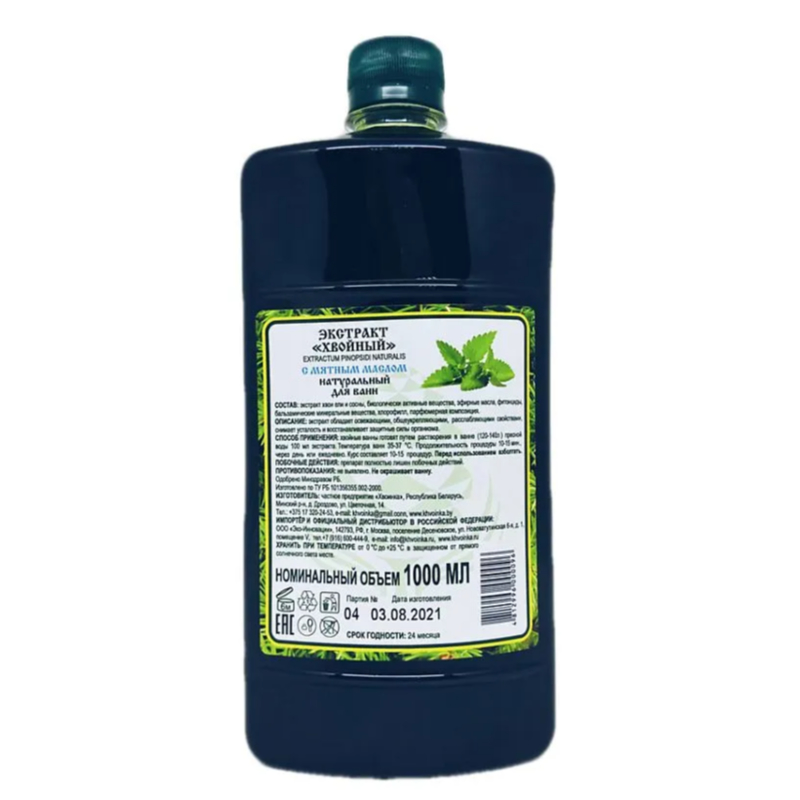 Экстракт "Хвойный" с мятным маслом д/ванн, 1000 мл