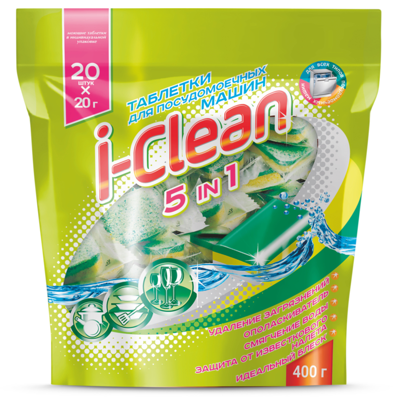 Ромакс I-CLEAN Таблетки д/посудомоечных машин 5в1 20шт
